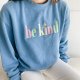 Colorful Embroidered Preppy Sweatshirt